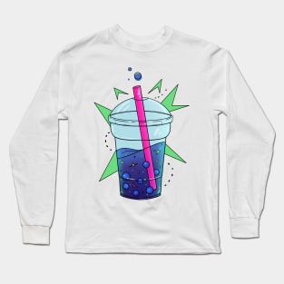 Retro Boba Tea Long Sleeve T-Shirt